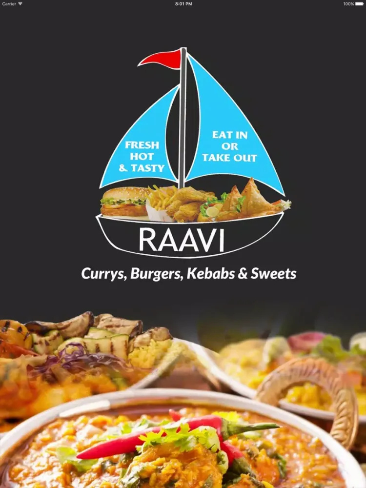 Capturas de pantalla de RAAVI CURRYS AND SWEETS iPad 