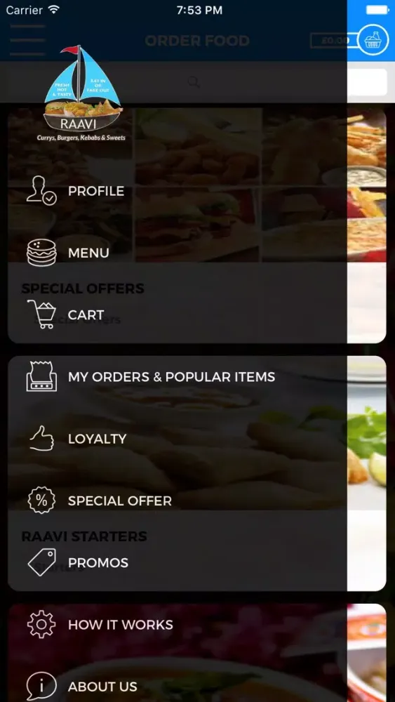 Capturas de pantalla de RAAVI CURRYS AND SWEETS