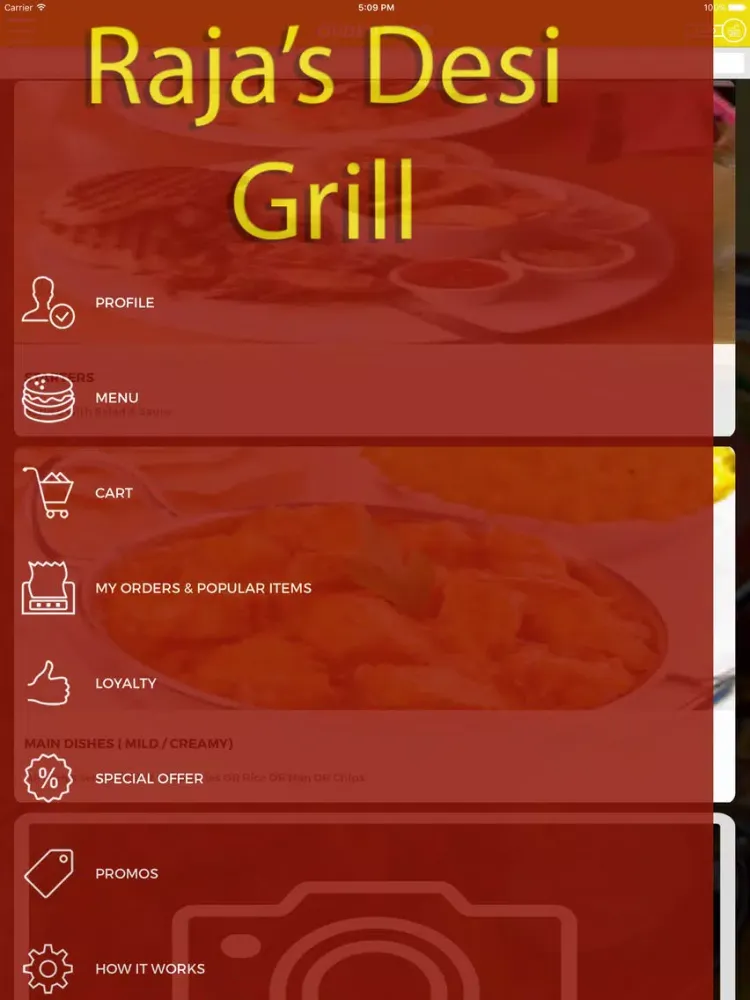 RAJAS DESI GRILL WAKEFIELD iPad 應用截圖