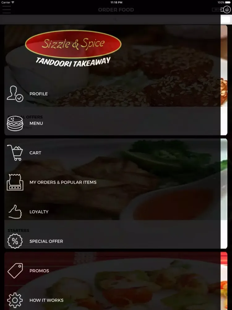 SIZZLE AND SPICE GLASGOW iPad  Screenshots