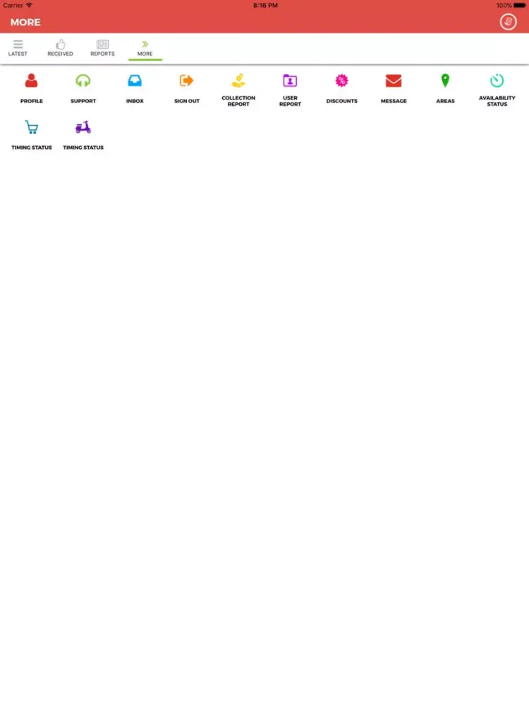 Capturas de pantalla de Smart TakeAway Admin iPad 
