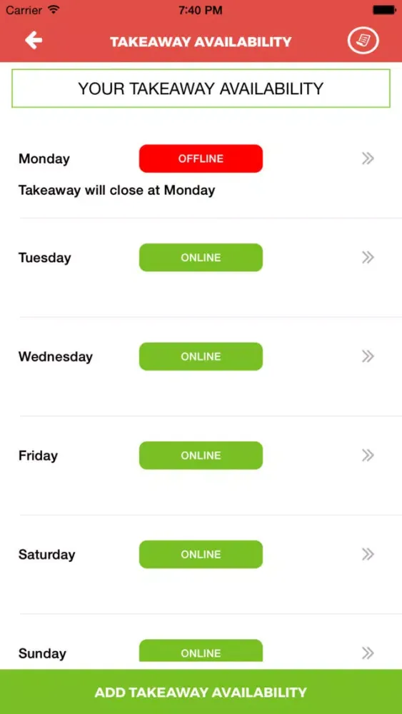 Capturas de pantalla de Smart TakeAway Admin