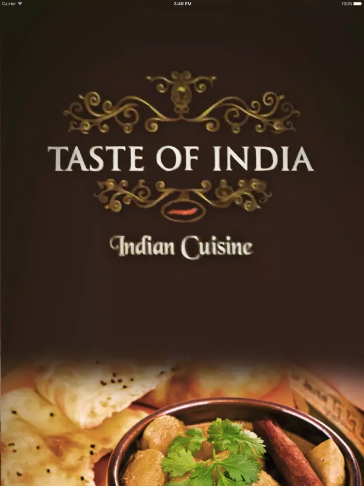 ภาพหน้าจอของ TASTE OF INDIA RUTHERGLEN iPad 
