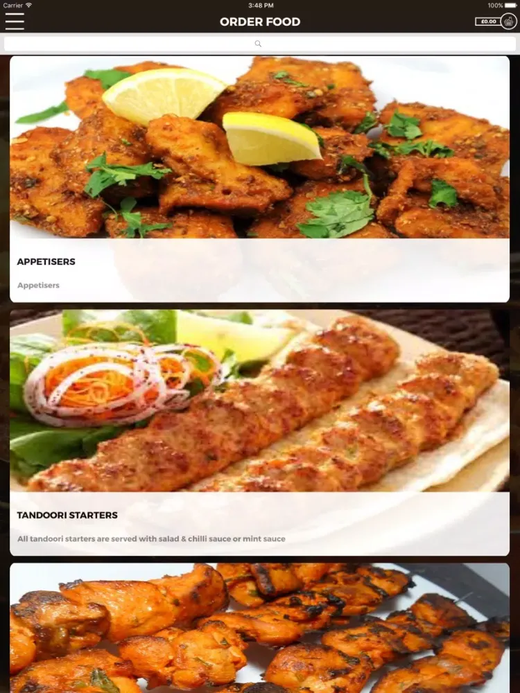 ภาพหน้าจอของ TASTE OF INDIA RUTHERGLEN iPad 