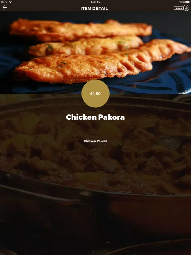 ภาพหน้าจอของ TASTE OF INDIA RUTHERGLEN iPad 