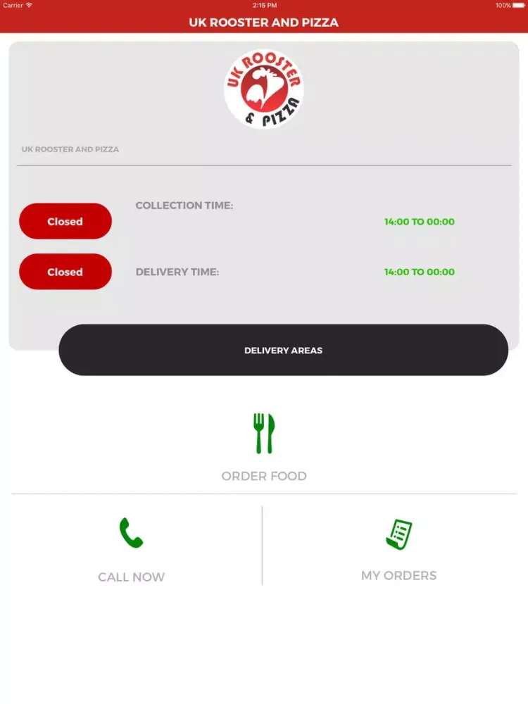UK ROOSTER AND PIZZA iPad  Screenshots