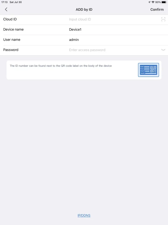 Ảnh chụp màn hình của SmartLIGHT EYEPRO iPad 