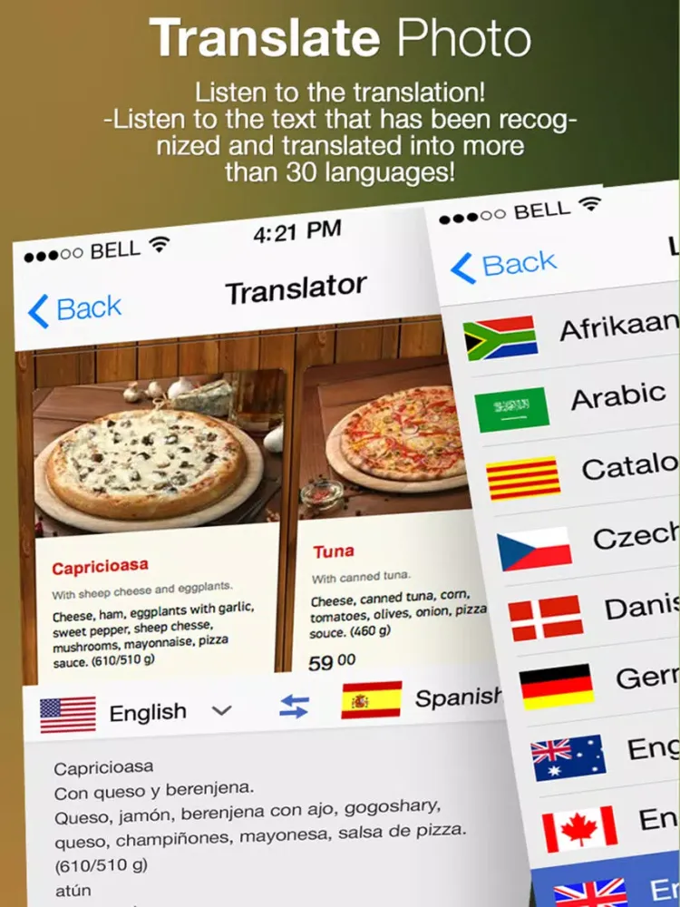 Translate Photo - OCR Camera Scanner & Translator iPad 應用截圖