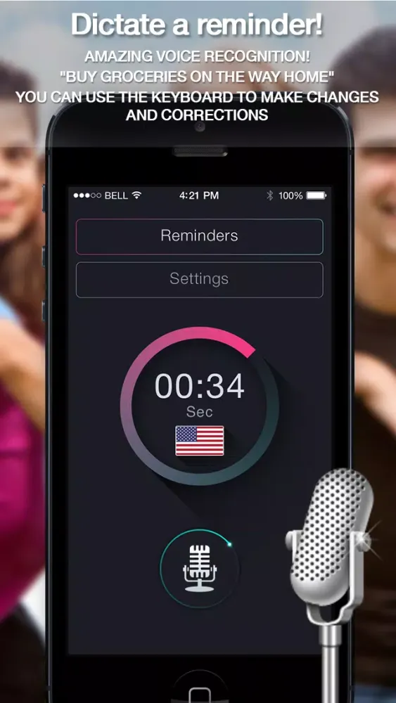 Voice Remindеrs Free - Dictate notes, create your calendar notifications, memos, custom alerts Screenshots