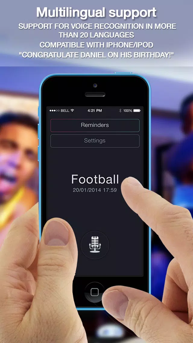 ภาพหน้าจอของ Voice Remindеrs Free - Dictate notes, create your calendar notifications, memos, custom alerts