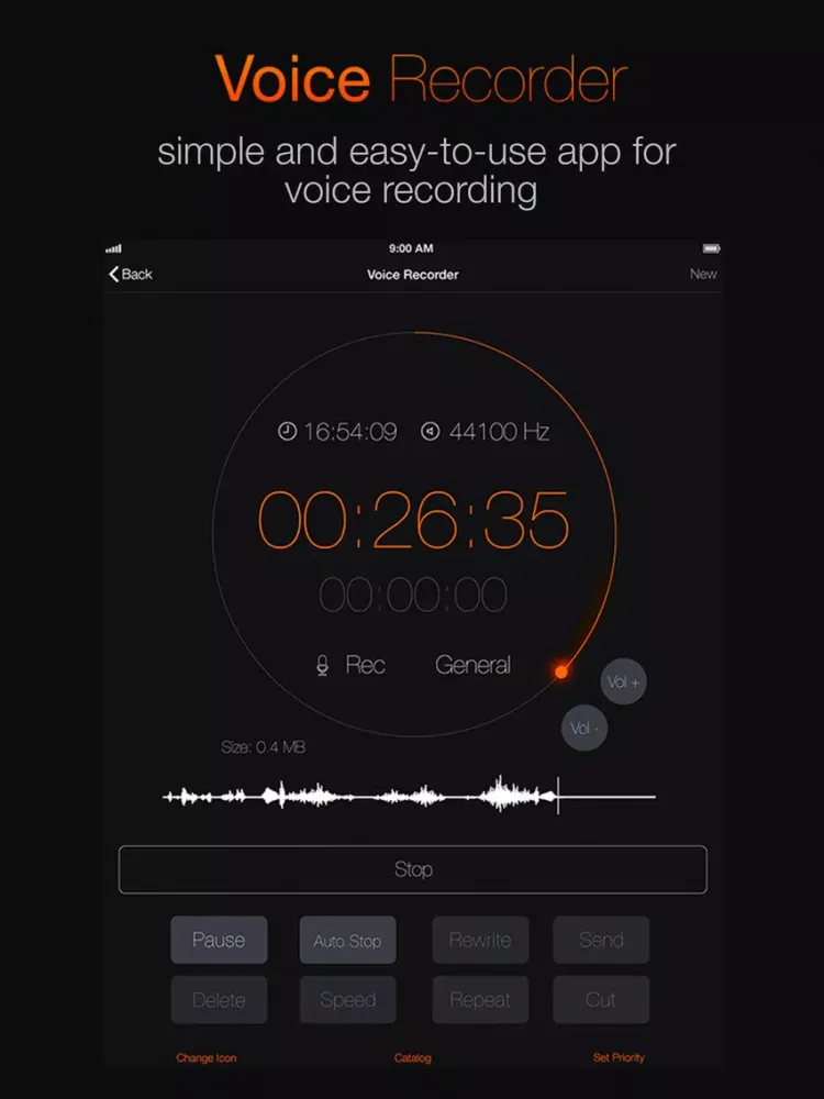 Voice Recorder: Audio record iPad  स्क्रीनशॉट