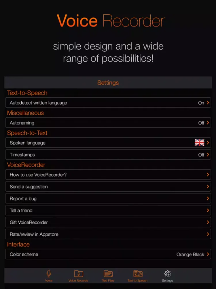 Voice Recorder: Audio record iPad  स्क्रीनशॉट