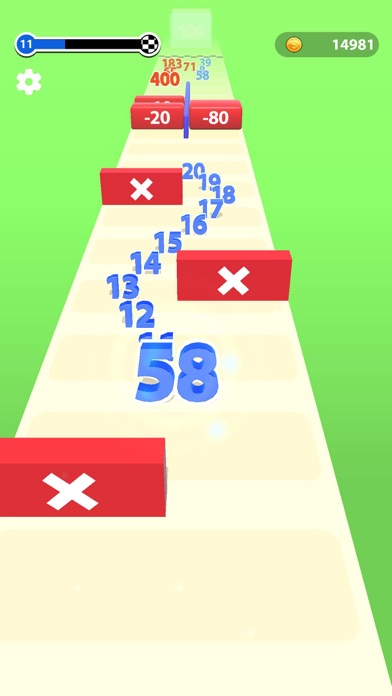Number Run 2047: Merge Games スクリーンショット
