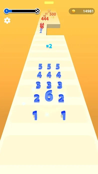 Tangkapan skrin Number Run 2047: Merge Games