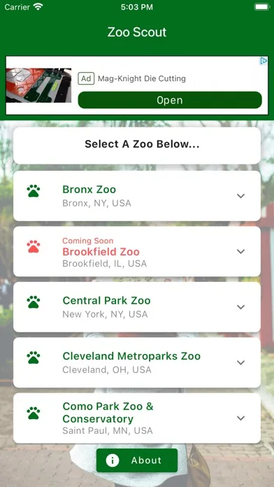 Zoo Scout - Zoo Maps स्क्रीनशॉट