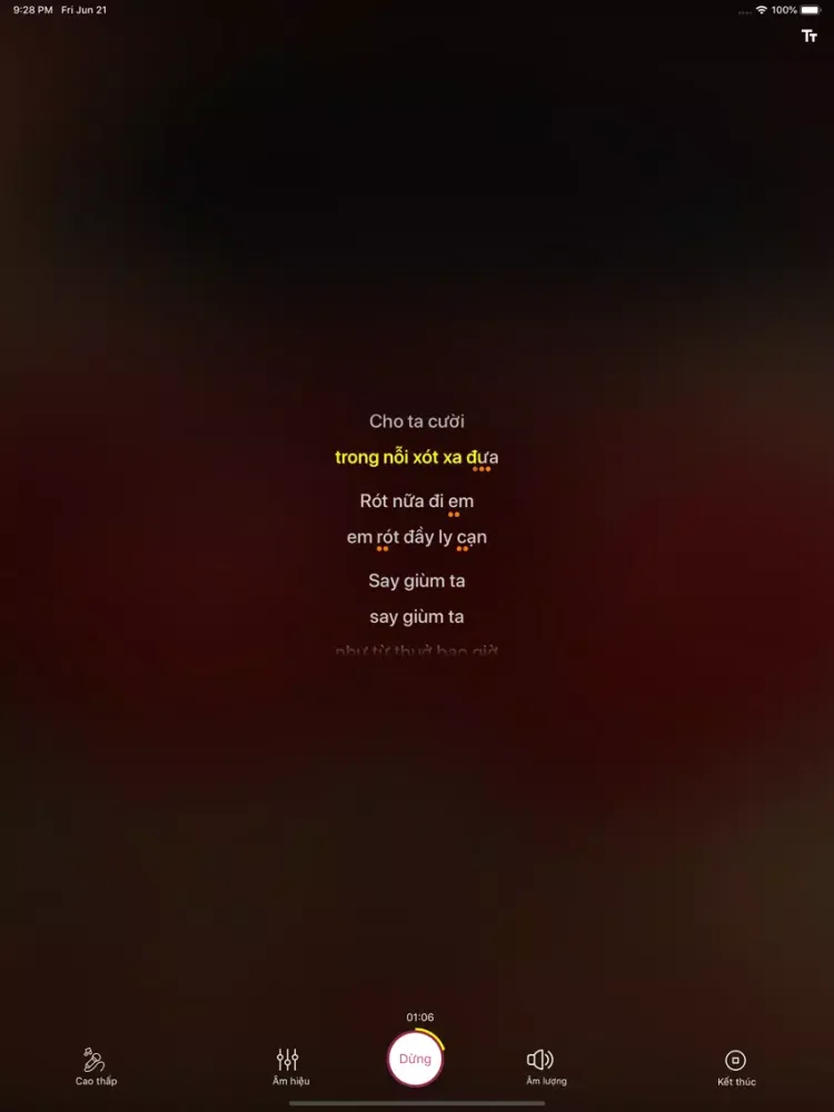 Tangkapan skrin Buum 360 - Hát karaoke hay iPad 