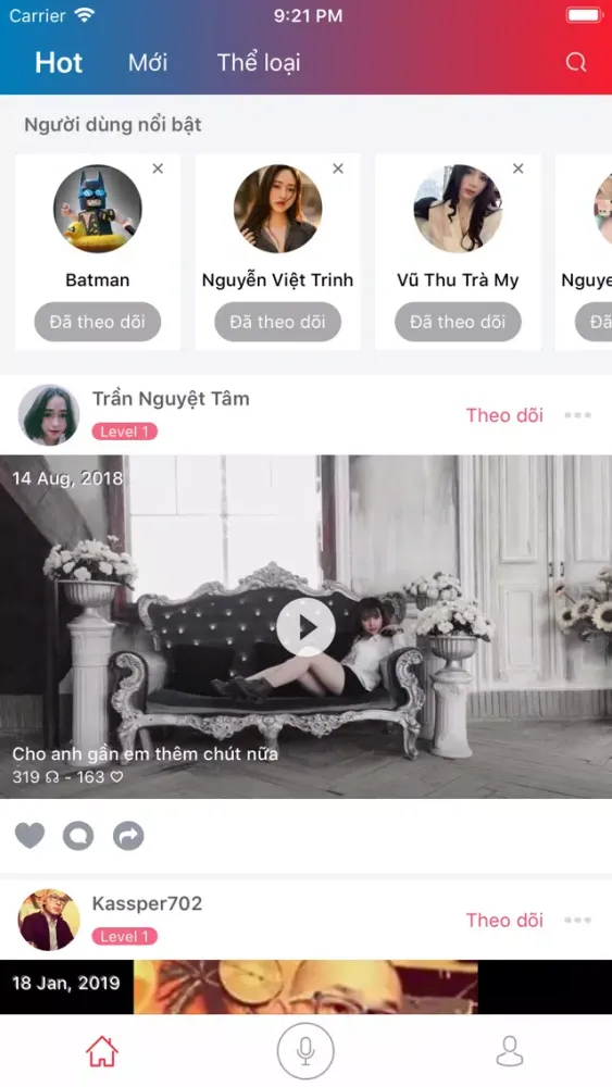Tangkapan skrin Buum 360 - Hát karaoke hay
