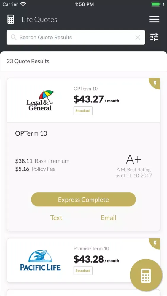 SmartMoney Quote & Sell Life Ekran Görüntüleri