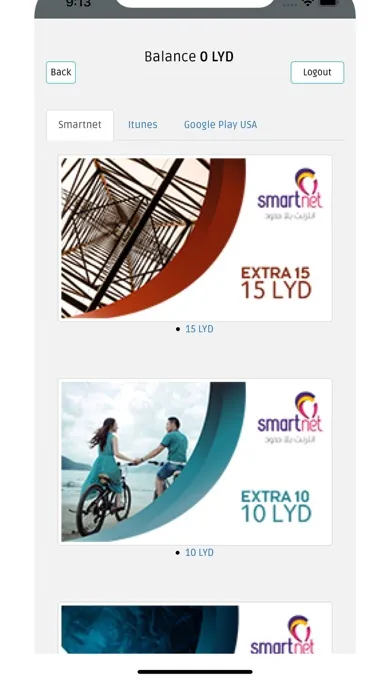 Capturas de tela do Smartnet-Libya