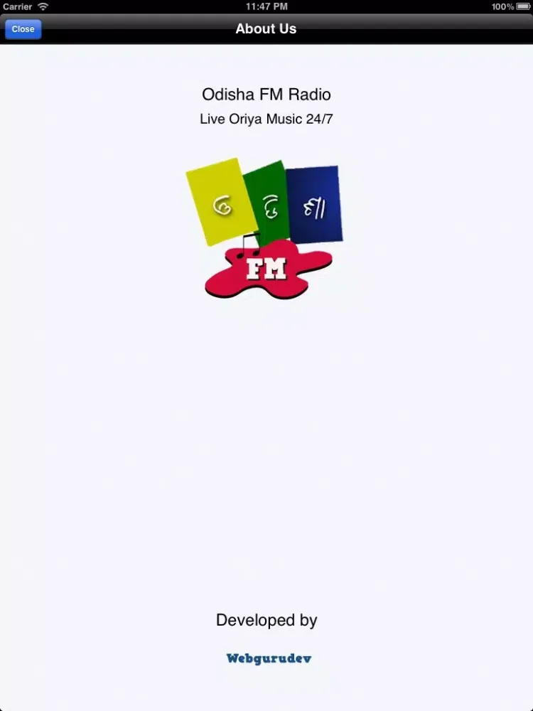 Odisha FM iPad  Screenshots