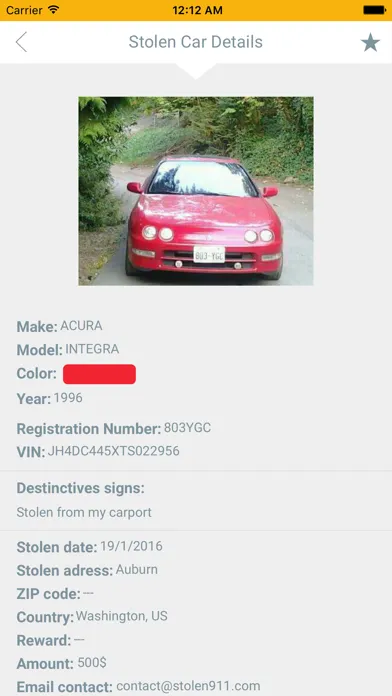 Capturas de pantalla de Stolen Car Checker