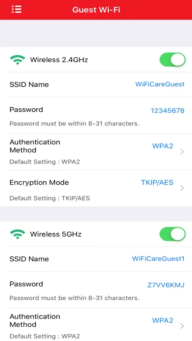WiFi CARE स्क्रीनशॉट