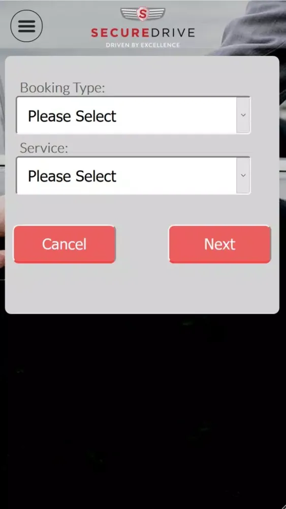 ภาพหน้าจอของ Secure Drive App