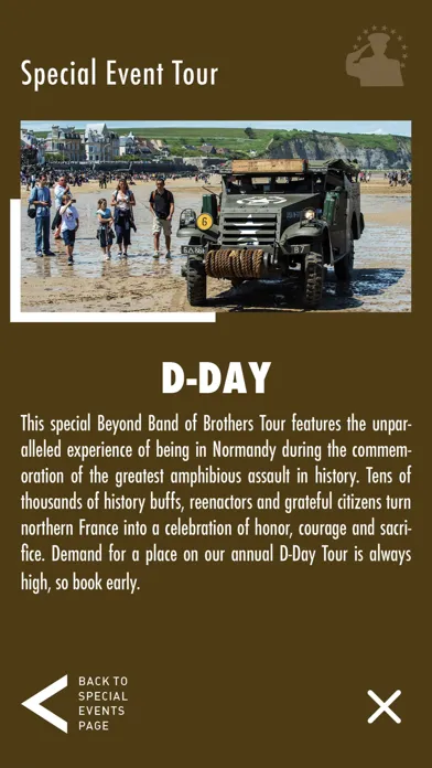 ภาพหน้าจอของ Beyond Band of Brothers Tours