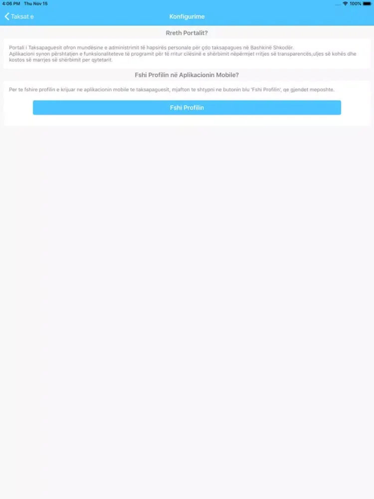 تصاویر e-tax Shkodra iPad 