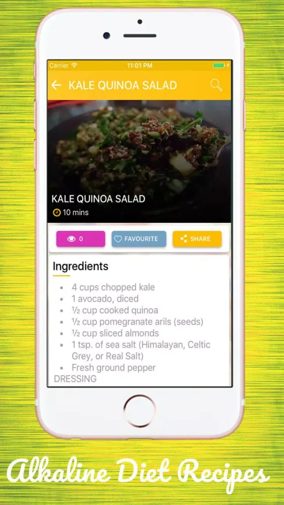 Capturas de tela do Alkaline acid diet recipes