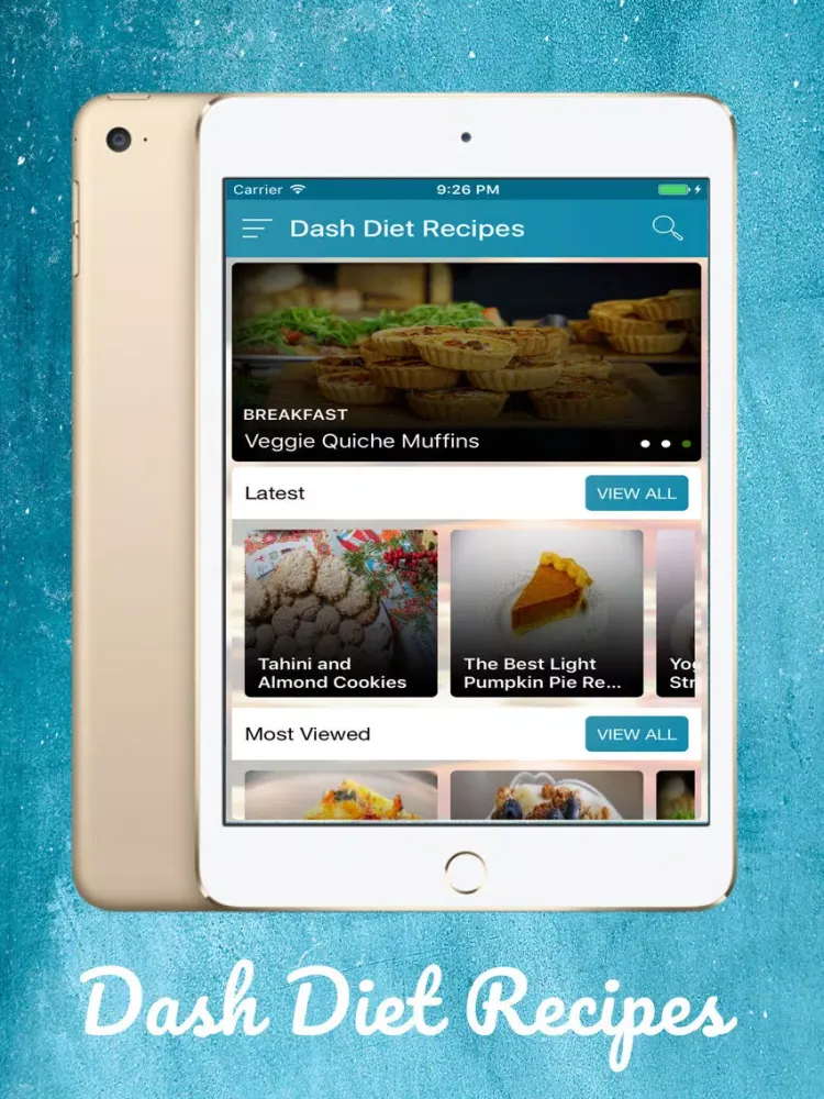 Dash Diet Plan Recipes iPad  Screenshots