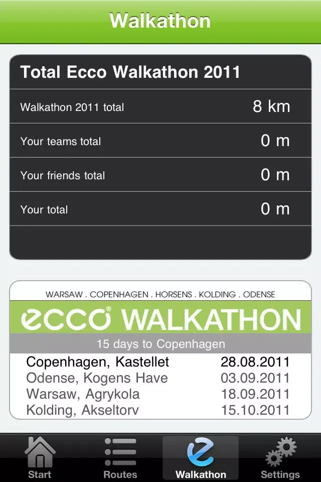 Walkathon powered by ECCO スクリーンショット