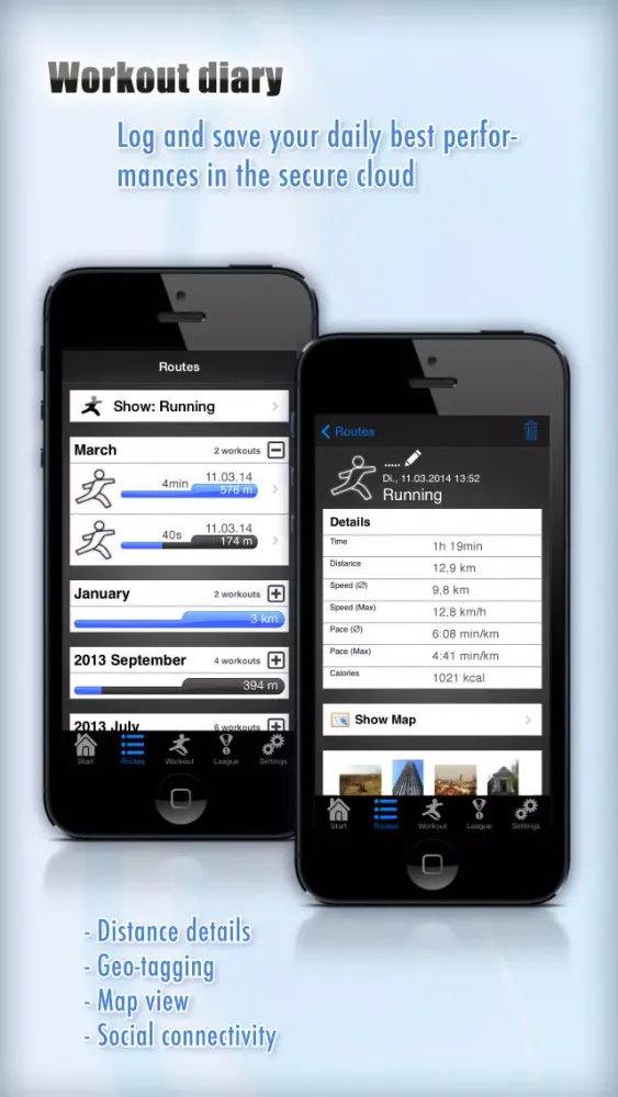 Скриншоты SmartRunner Pro your GPS coach for jogging, cycling and marathon