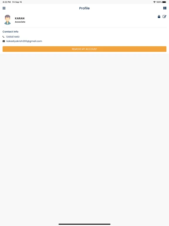 Smartsales Associate iPad  स्क्रीनशॉट