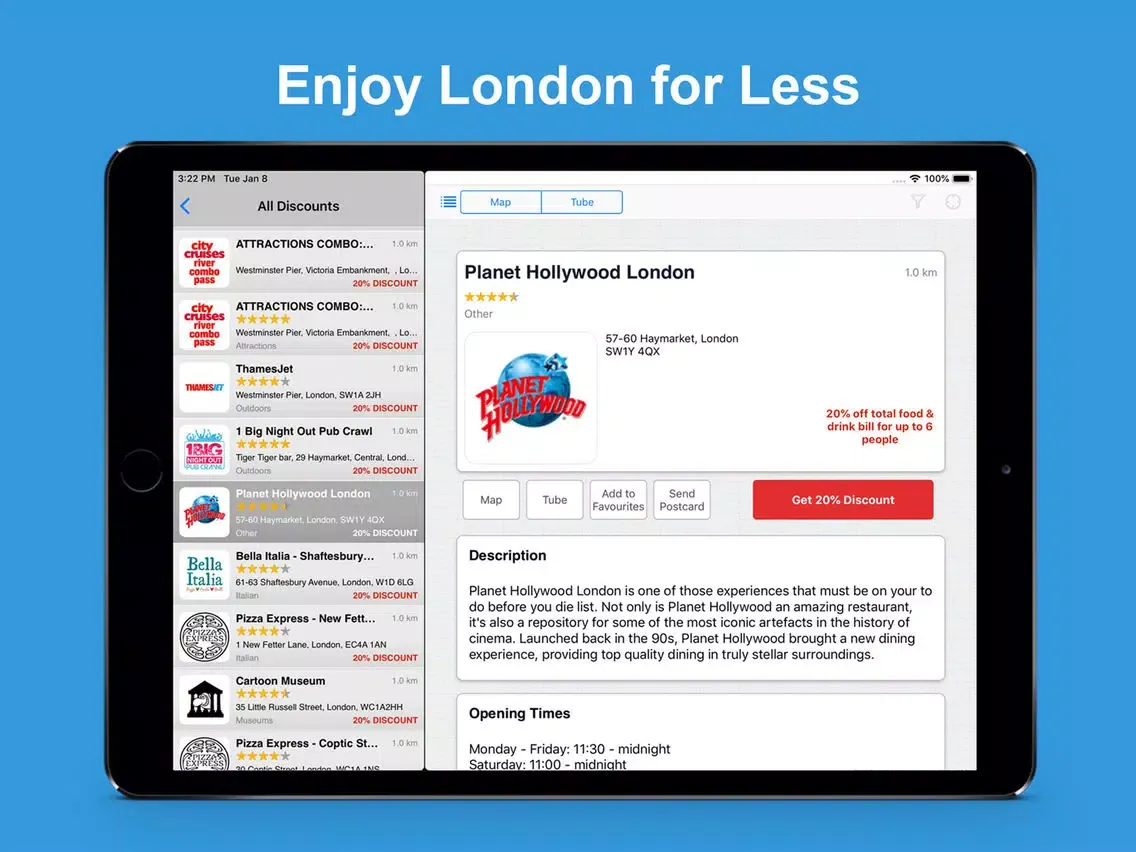 Скриншоты London for Less Travel Guide iPad 