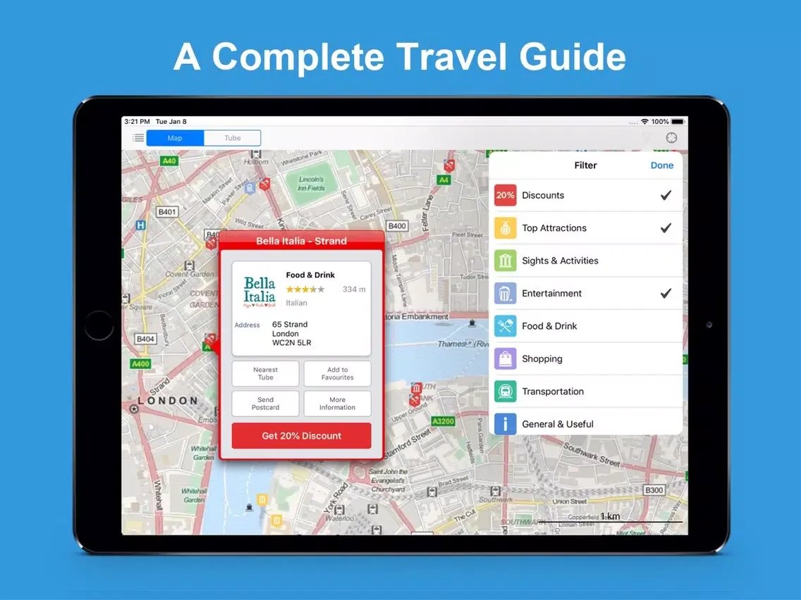 Скриншоты London for Less Travel Guide iPad 