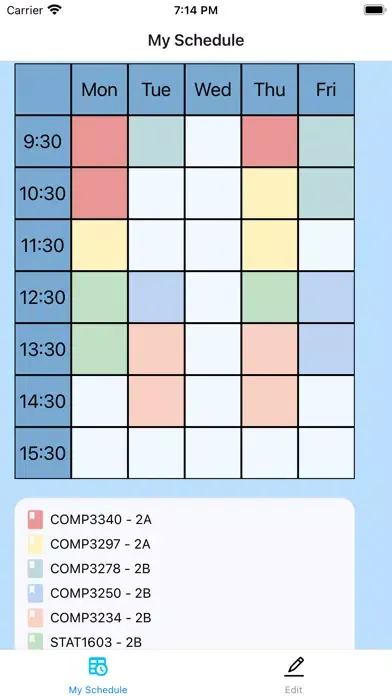 Smart Schedule - Course Select سکرین شاٹس