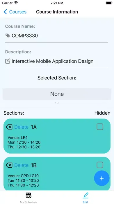 Smart Schedule - Course Select سکرین شاٹس