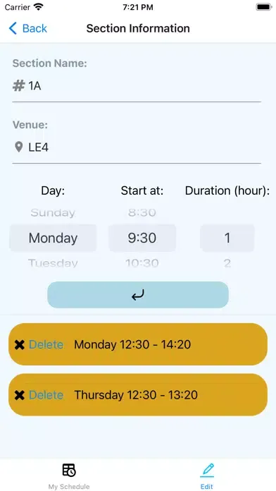 Smart Schedule - Course Select سکرین شاٹس