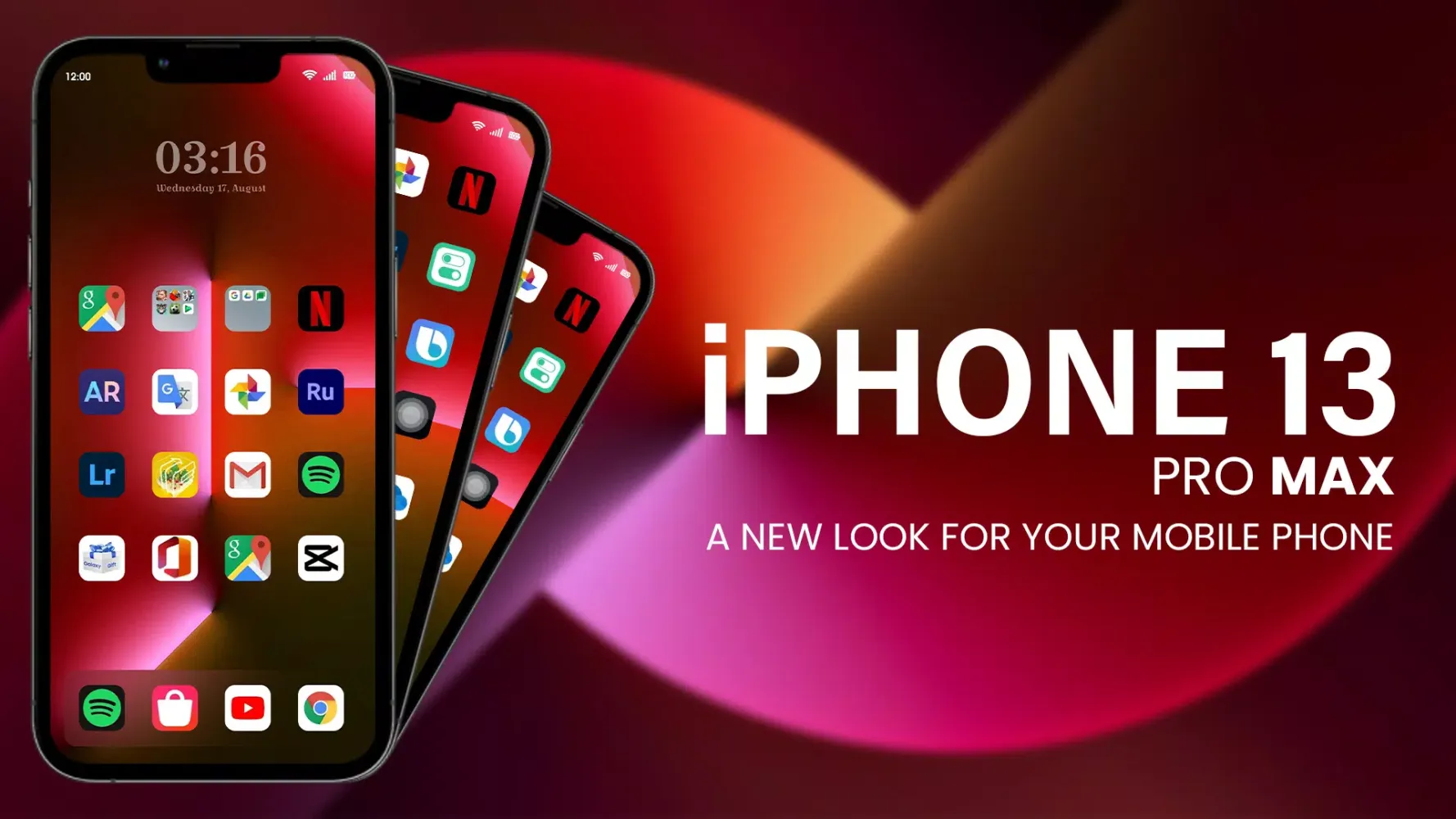 iPhone 13 Pro Max Launcher Screenshots