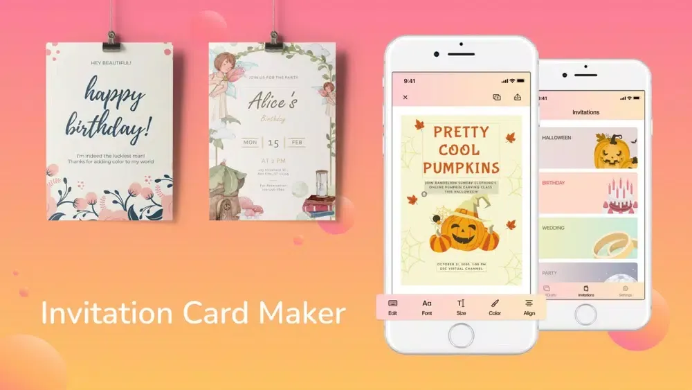 Скриншоты Invitation maker: Invites app