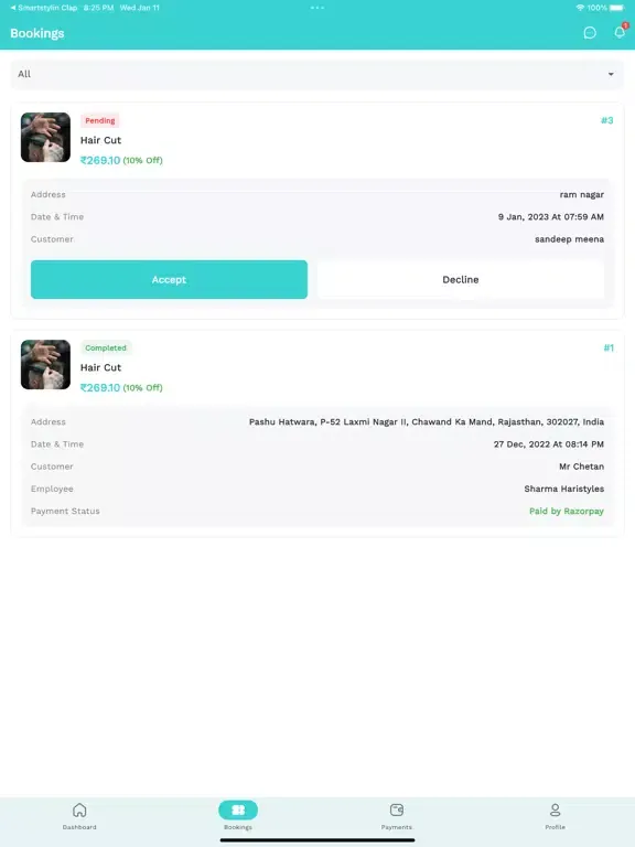 Captures d'écran de Smartstylin Clap Provider iPad 