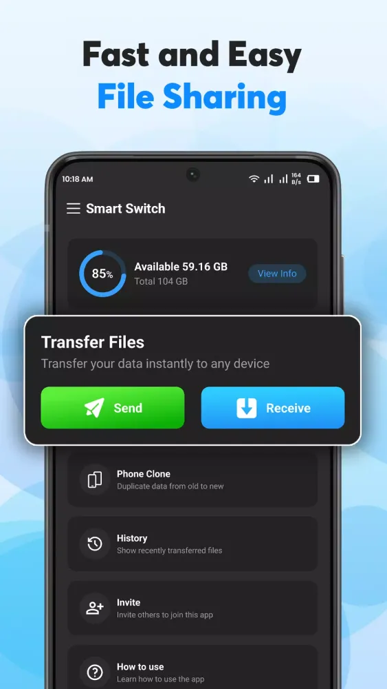 Screenshot di Smart Switch: Copy My Data