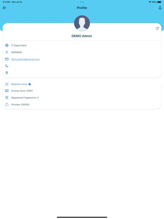 FaceXpress iPad  Screenshots