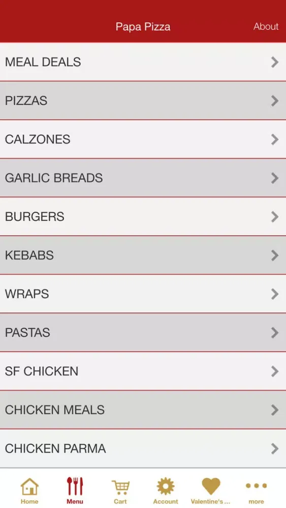 Tangkapan layar Papa Pizza Rotherham