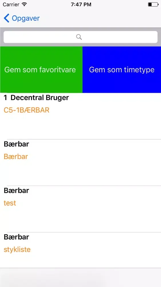 Ảnh chụp màn hình của SpjældManager 2.0
