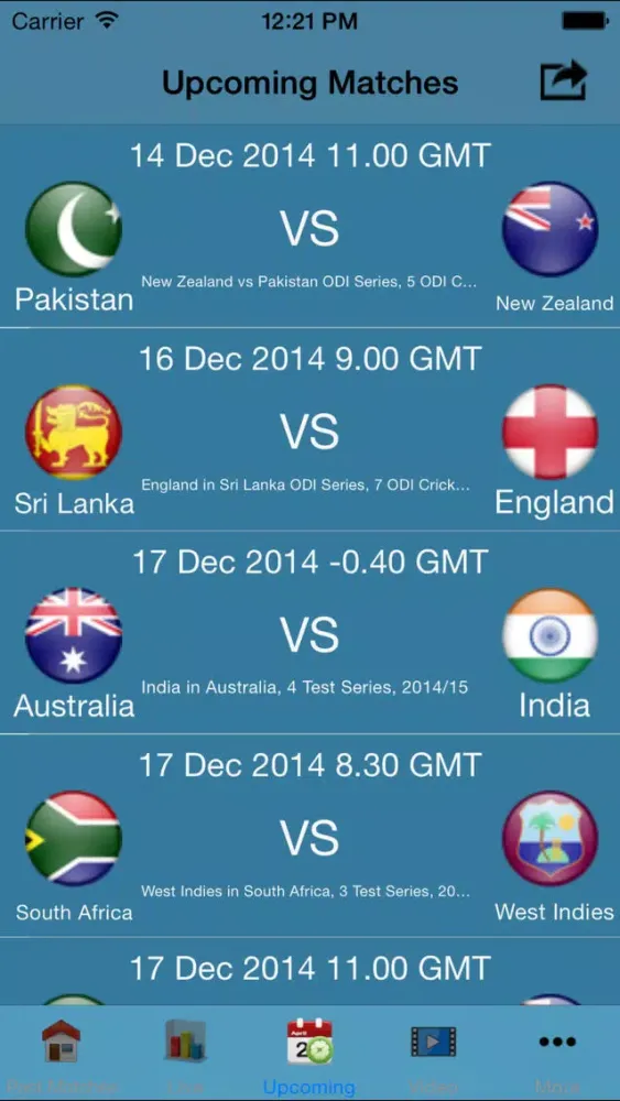 Live Cricket Matches Full Score 2014 t20 スクリーンショット