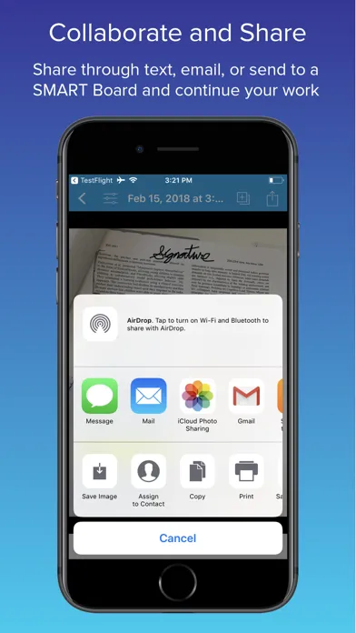 Capturas de tela do SMART InkScan
