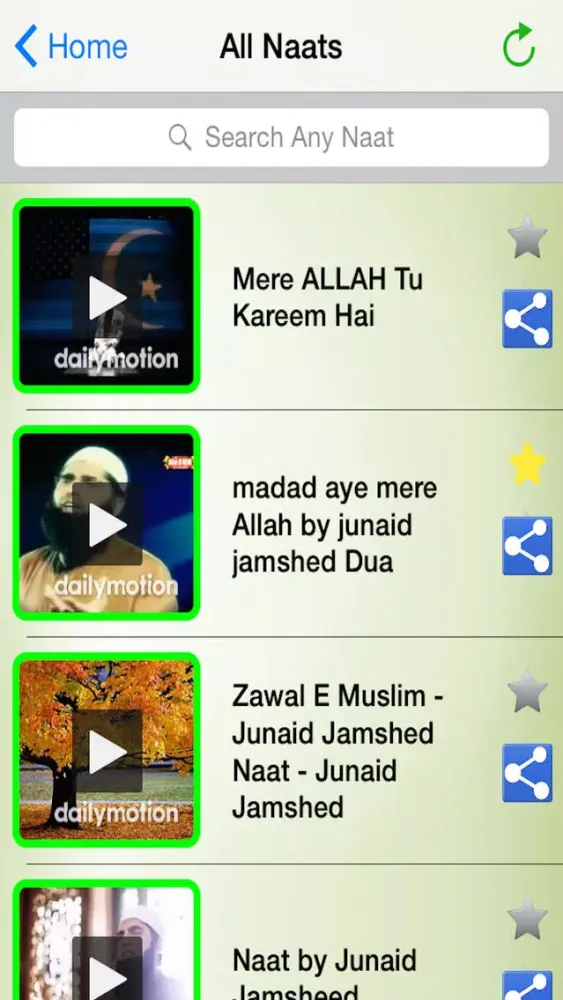 Video Naats Collection - Junaid Jamshed Naat स्क्रीनशॉट