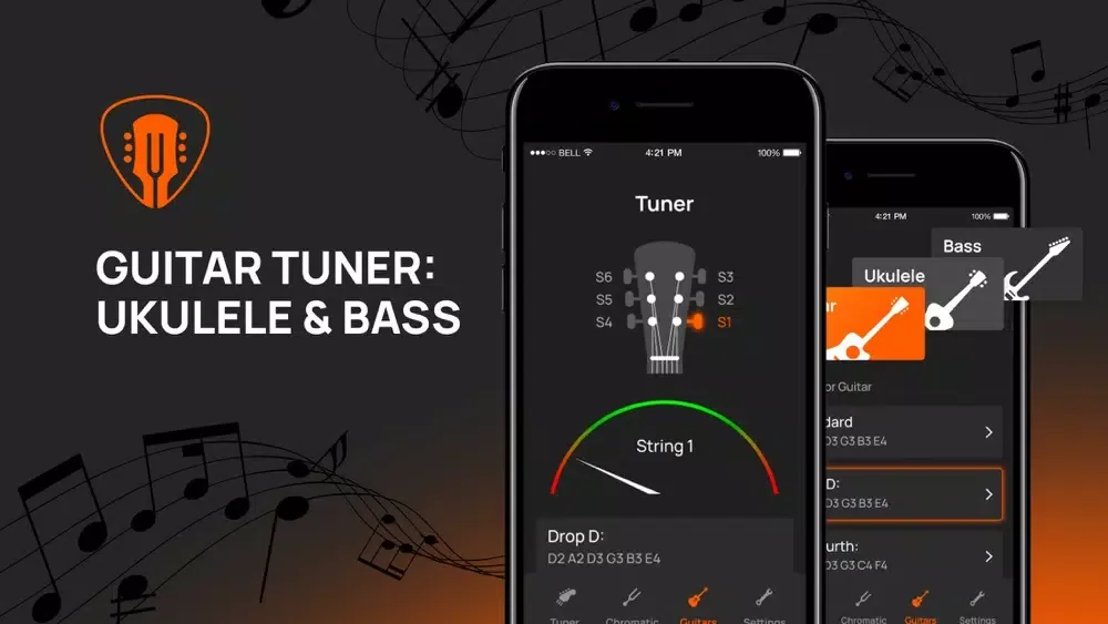 Guitar Tuner: Ukulele & Bass スクリーンショット